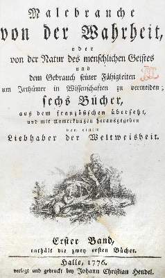 Bild Nr.10: 144-1037 Malebranche,N.: (Literatur und illustrierte Bücher bis 19.Jahrhundert)