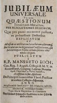 Bild Nr.1: 144-107 Koch,M.: (Alte Drucke, Handschriften und Theologie)