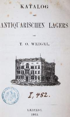 Bild Nr.1: 144-1091 Weigel,T.O.: (Literatur und illustrierte Bücher bis 19.Jahrhundert)