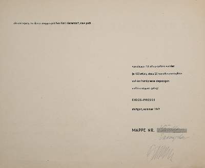 Bild Nr.13: 144-1105 Baumeister,W.: (Literatur und illustrierte Bücher 20.Jahrhundert - Alte Literatur in modernen Ausgaben)