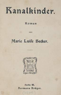 Bild Nr.1: 144-1107 Becker,M.L.: (Literatur und illustrierte Bücher 20.Jahrhundert - Alte Literatur in modernen Ausgaben)