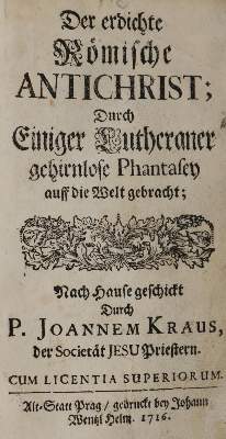 Bild Nr.2: 144-111 Kraus,J.: (Alte Drucke, Handschriften und Theologie)