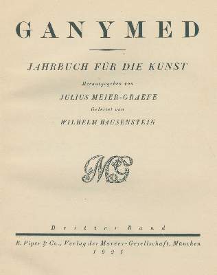 Bild Nr.1: 144-1153 Ganymed.: (Literatur und illustrierte Bücher 20.Jahrhundert - Alte Literatur in modernen Ausgaben)