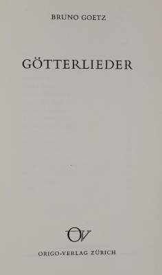 Bild Nr.1: 144-1166 Gothein,W.: (Literatur und illustrierte Bücher 20.Jahrhundert - Alte Literatur in modernen Ausgaben)