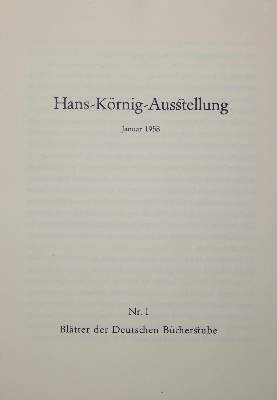 Bild Nr.2: 144-1204 Körnig,H.: (Literatur und illustrierte Bücher 20.Jahrhundert - Alte Literatur in modernen Ausgaben)