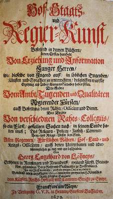 Bild Nr.1: 144-121 Löhneysen,G.E.v.: (Alte Drucke, Handschriften und Theologie)