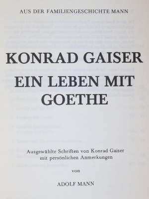 Bild Nr.1: 144-1214 Mann,A.: (Literatur und illustrierte Bücher 20.Jahrhundert - Alte Literatur in modernen Ausgaben)