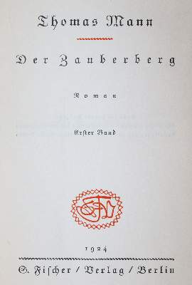 Bild Nr.1: 144-1215 Mann,T.: (Literatur und illustrierte Bücher 20.Jahrhundert - Alte Literatur in modernen Ausgaben)