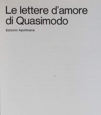 Bild Nr.13: 144-1252 Quasimodo,S.: (Literatur und illustrierte Bücher 20.Jahrhundert - Alte Literatur in modernen Ausgaben)