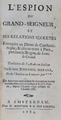 Bild Nr.1: 144-127 Marana,J.-P.: (Alte Drucke, Handschriften und Theologie)