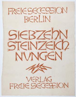 Bild Nr.15: 144-1283 Siebzehn Steinzeichnungen.: (Literatur und illustrierte Bücher 20.Jahrhundert - Alte Literatur in modernen Ausgaben)