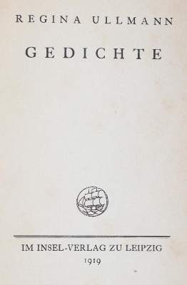 Bild Nr.1: 144-1292 Ullmann,R.: (Literatur und illustrierte Bücher 20.Jahrhundert - Alte Literatur in modernen Ausgaben)