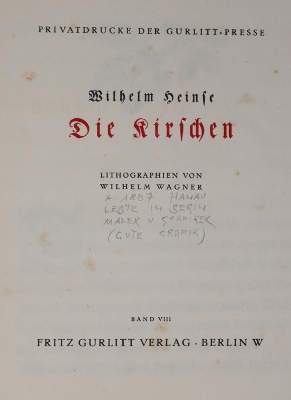 Bild Nr.1: 144-1297 Heinse,W.: (Wagner)