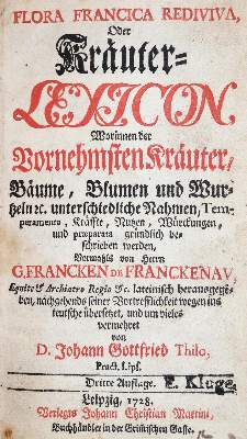 Bild Nr.1: 144-1311 Franck von Franckenau,G.: (Botanik)