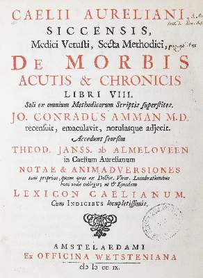 Bild Nr.2: 144-1351 Caelius Aurelianus.: (Medizin)