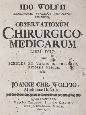 Bild Nr.1: 144-1358 Wolf,I.: (Medizin, Chirurgie)