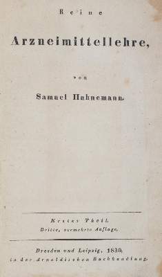 Bild Nr.1: 144-1384 Hahnemann,S.: (Medizin, Homöopathie)