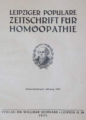 Bild Nr.1: 144-1392 Leipziger Populäre Zeitschrift: (Medizin, Homöopathie)