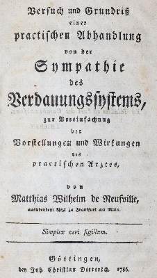 Bild Nr.1: 144-1408 Neufville,M.W.de.: (Medizin)