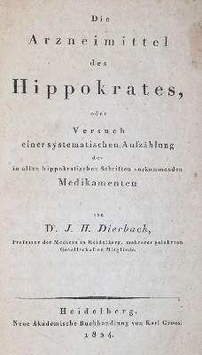 Bild Nr.1: 144-1412 Dierbach,J.H.: (Medizin, Pharmazie)
