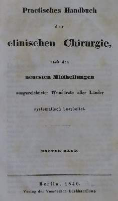 Bild Nr.1: 144-1418 Practisches Handbuch: (Medizin)