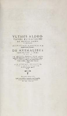 Bild Nr.9: 144-1445 Aldrovandi,U.: (Zoologie)