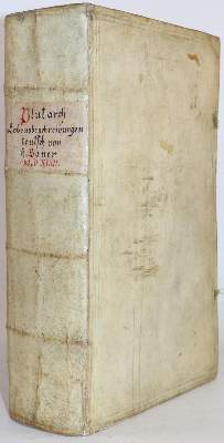 Bild Nr.8: 144-148 Plutarchus.: (Alte Drucke, Handschriften und Theologie)