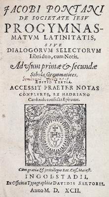 Bild Nr.1: 144-149 Pontanus,J. (d.i. J.Spanmüller).: (Alte Drucke, Handschriften und Theologie)
