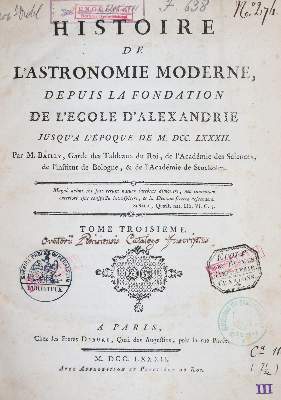 Bild Nr.111: 144-1490 Bailly,(J.S.).: (Verschiedene Gebiete - Varia, Astronomie)