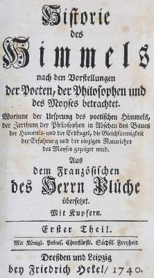 Bild Nr.1: 144-1500 Pluche,(N.A.).: (Verschiedene Gebiete - Varia, Astronomie)