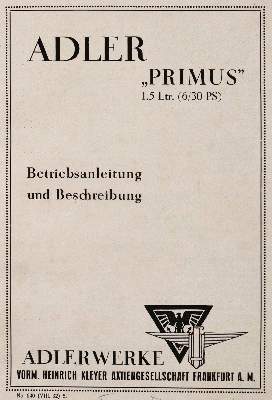 Bild Nr.1: 144-1506 Adler.: (Verschiedene Gebiete - Varia, Auto)