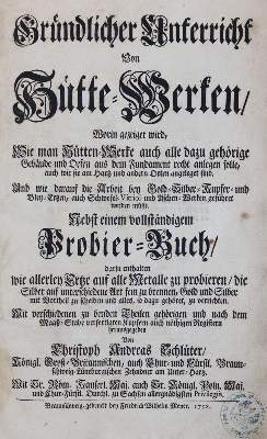 Bild Nr.1: 144-1515 Schlüter,C.A.: (Verschiedene Gebiete - Varia, Bergbau)