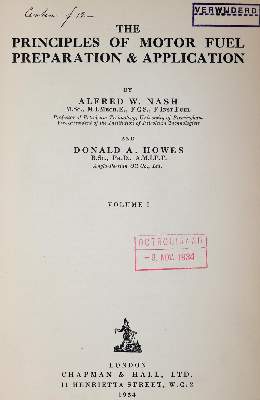 Bild Nr.1: 144-1520 Nash,A.W. u. D.A.Howes.: (Verschiedene Gebiete - Varia, Chemie)
