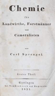 Bild Nr.1: 144-1524 Sprengel,C.: (Verschiedene Gebiete - Varia, Chemie)