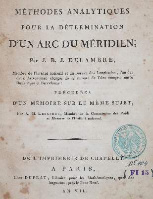 Bild Nr.1: 144-1529 Delambre,J.B.J.: (Verschiedene Gebiete - Varia)