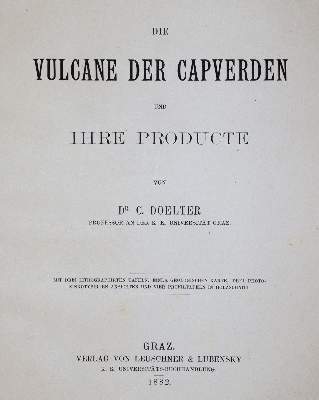 Bild Nr.1: 144-1556 Doelter,C.: (Verschiedene Länder - Geschichte, Kapverden, Vulkane)