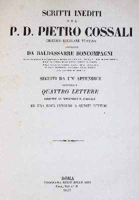 Bild Nr.1: 144-1571 Cossali,B.: (Verschiedene Gebiete - Varia, Mathematik)