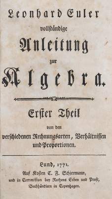 Bild Nr.1: 144-1574 Euler,L.: (Verschiedene Gebiete - Varia, Mathematik)