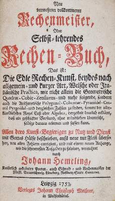 Bild Nr.1: 144-1581 Hemeling,J.: (Verschiedene Gebiete - Varia, Mathematik)