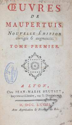Bild Nr.1: 144-1591 Maupertuis,(P.L.M.de).: (Verschiedene Gebiete - Varia, Mathematik)