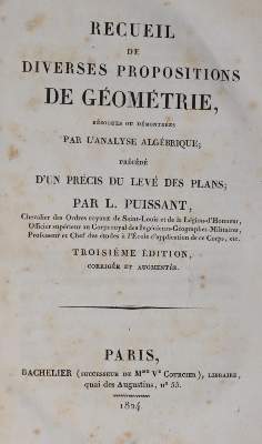 Bild Nr.1: 144-1599 Puissant,L.: (Verschiedene Gebiete - Varia, Mathematik)