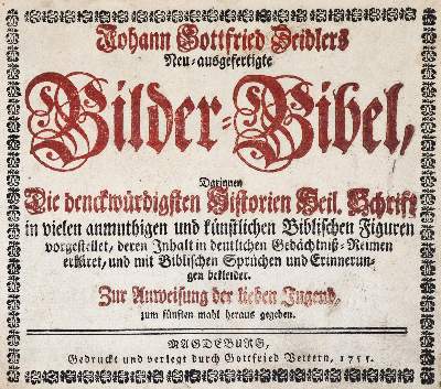 Bild Nr.1: 144-16 Zeidler,J.G.: (Bibeln, Bilderbibel)