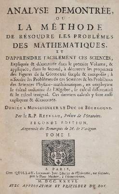 Bild Nr.2: 144-1600 Reyneau,C.R.: (Verschiedene Gebiete - Varia, Mathematik)