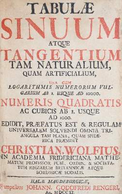 Bild Nr.1: 144-1604 Wolff,C.: (Verschiedene Gebiete - Varia, Mathematik)