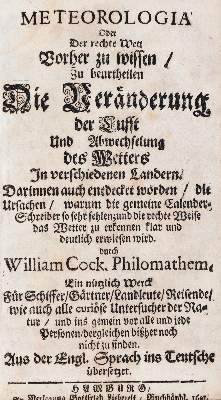 Bild Nr.1: 144-1613 Cock,W.: (Verschiedene Gebiete - Varia, Meteorologie)