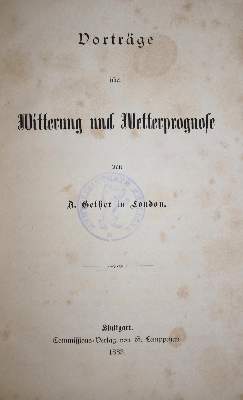 Bild Nr.1: 144-1614 Gether,A.: (Verschiedene Gebiete - Varia, Meteorologie)