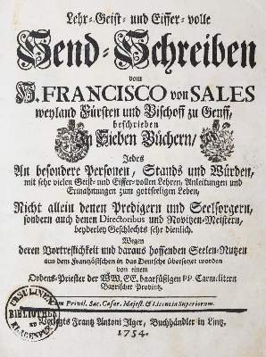 Bild Nr.1: 144-162 Sales,F.v.: (Alte Drucke, Handschriften und Theologie)