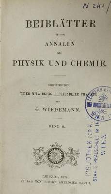 Bild Nr.1: 144-1623 Annalen der Physik und Chemie.: (Verschiedene Gebiete - Varia, Physik)