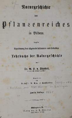 Bild Nr.6: 144-1649 Schubert,G.H.v.: (Verschiedene Gebiete - Varia)
