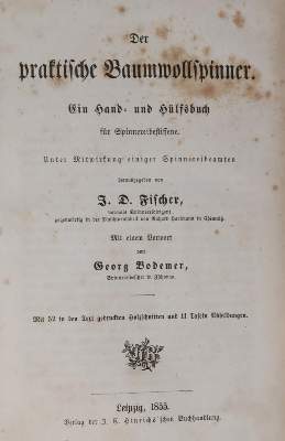Bild Nr.1: 144-1656 Fischer,J.D. (Hrsg.).: (Verschiedene Gebiete - Varia, Textil)